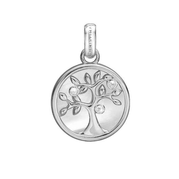 Pearly Tree Of Life Pendant handcrafted in Sterling Silver. Available as Pendant on its own or with a Necklaces.