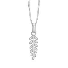 Load image into Gallery viewer, Forest Leaf Pendant with Necklace handcrafted in Sterling Silver. Available as Pendant on its own or with a Necklaces.