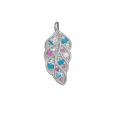 Load image into Gallery viewer, Peacock Pendant handcrafted in Sterling Silver. Available as Pendant on its own or with a Necklaces.