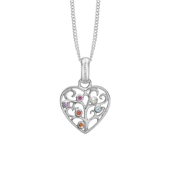 Family Love Pendant with Necklace handcrafted in Sterling Silver. Available as Pendant on its own or with a Necklaces.