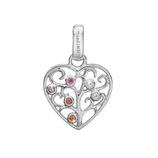 Load image into Gallery viewer, Family Love Pendant handcrafted in Sterling Silver. Available as Pendant on its own or with a Necklaces.