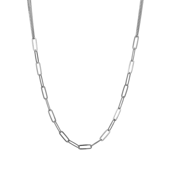 Joined Together Necklace handcrafted in Sterling Silver. 