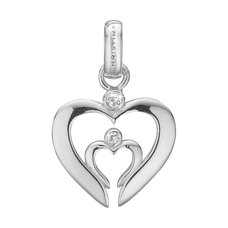 Load image into Gallery viewer, Love &amp; Care Pendant Handcrafted in Sterling Silver. Choose the Pendant on its own or with a choice of two lengths of Necklaces. The Necklaces come in two adjustable sizes, a 55cm that can be adjusted down to 40cm and a 90cm that can be adjusted down to 70cm.