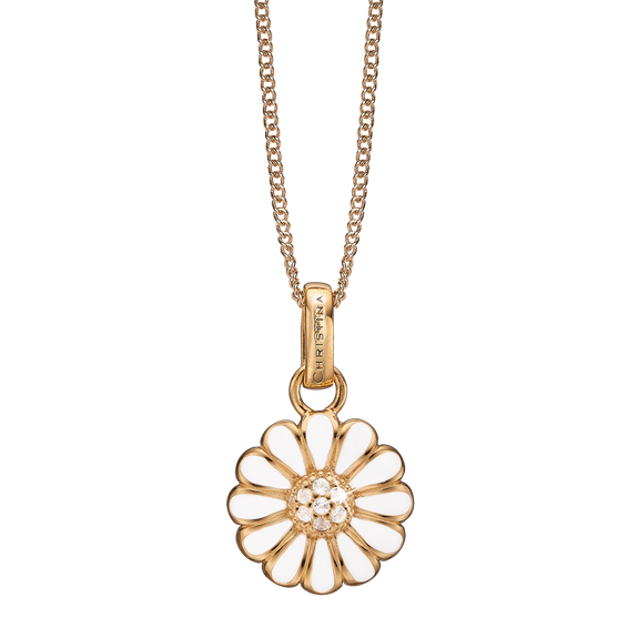Marguerite Necklace Gold with Gemstones