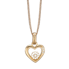 Load image into Gallery viewer, Marguerite Love Necklace Gold with Gemstones