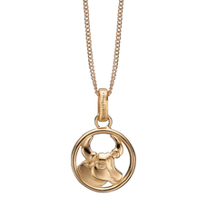 Load image into Gallery viewer, Zodiac Taurus Necklace Gold 