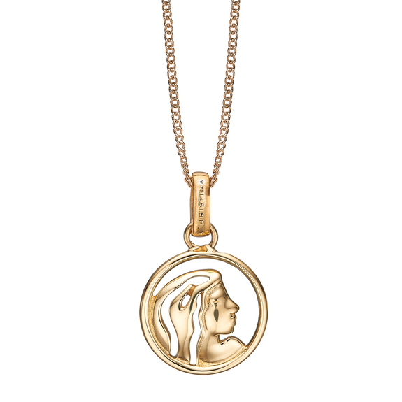 Zodiac Virgo Necklace Gold 