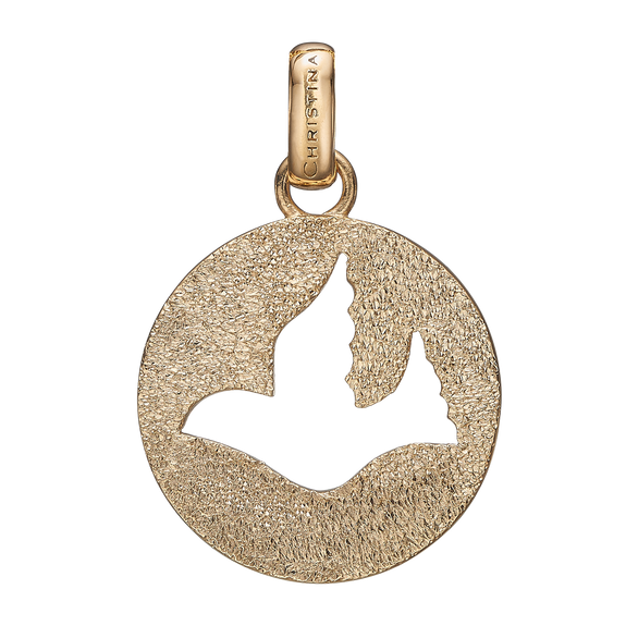 Dove of Peace Pendant Gold with Gemstones
