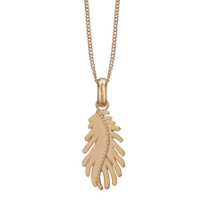 Load image into Gallery viewer, Pine Leaf Necklace Gold 