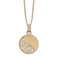 Load image into Gallery viewer, Moon Shine Necklace Gold with Gemstones
