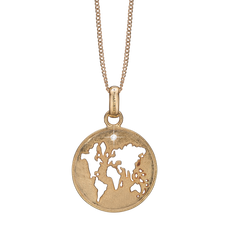 Load image into Gallery viewer, The World Necklace Gold with Gemstones