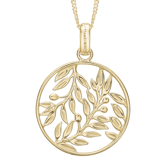 Leafy Petiole Pendant with Chain Necklace handcrafted in Sterling Silver and finished with an 18 Gold Plating. Choose the Pendant on its own or with a choice of two lengths of Necklaces. The Necklaces come in two adjustable sizes, a 55cm that can be adjusted down to 40cm and a 90cm that can be adjusted down to 70cm.