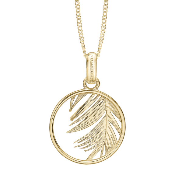Palm Tree Pendant with Chain Necklace handcrafted in Sterling Silver and finished with an 18 Gold Plating. Choose the Pendant on its own or with a choice of two lengths of Necklaces. The Necklaces come in two adjustable sizes, a 55cm that can be adjusted down to 40cm and a 90cm that can be adjusted down to 70cm.
