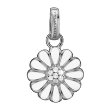 Load image into Gallery viewer, Marguerite Pendant Silver and White with Gemstones
