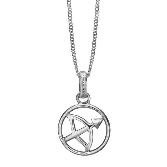 Zodiac Sagittarius Necklace Silver 