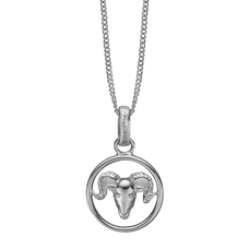 Load image into Gallery viewer, Zodiac Aries Necklace Silver 