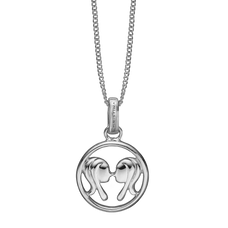 Load image into Gallery viewer, Zodiac Gemini Necklace Silver 