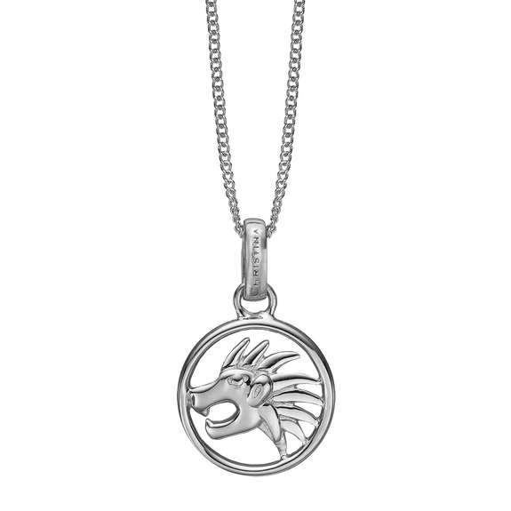 Zodiac Leo Necklace Silver 