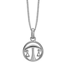 Load image into Gallery viewer, Zodiac Libra Necklace Silver 