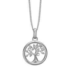 Load image into Gallery viewer, Tree of Life Necklace Silver with Gemstones