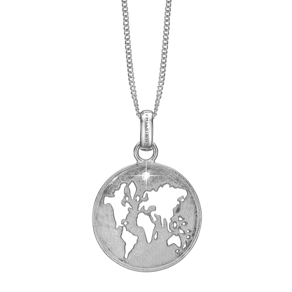 The World Necklace Silver with Gemstones