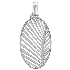 Load image into Gallery viewer, Celebrate your unique awesomeness and positive energy with this beautifully designed Pendant in the shape of a Palm Leaf that across eons and cultures has symbolised victory with integrity a meaning reinforced when we look skyward to see the leaves catch the wind.  For that special touch and to make our Pendant Collection even more special, all the Pendants in our collection are delicately and expertly handcrafted in 925 Sterling Silver and finished in either 18ct Gold or Rhodium Plating.