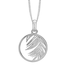 Load image into Gallery viewer, Palm Tree Pendant with Chain Necklace Handcrafted in Sterling Silver. Choose the Pendant on its own or with a choice of two lengths of Necklaces. The Necklaces come in two adjustable sizes, a 55cm that can be adjusted down to 40cm and a 90cm that can be adjusted down to 70cm.