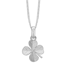 Load image into Gallery viewer, Be Lucky Pendant with Chain Necklace Handcrafted in Sterling Silver. Choose the Pendant on its own or with a choice of two lengths of Necklaces. The Necklaces come in two adjustable sizes, a 55cm that can be adjusted down to 40cm and a 90cm that can be adjusted down to 70cm.
