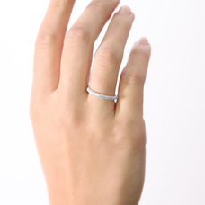 Load image into Gallery viewer, Diamond Handcrafted Ring in Sterling Silver and available in Gold or a Silver Finish 