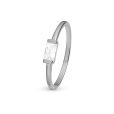 Load image into Gallery viewer, Sparkle Ring handcrafted in Sterling Silver and finished with a Rhodium plating