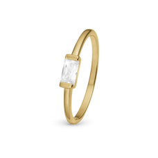 Load image into Gallery viewer, Sparkle Ring handcrafted in Sterling Silver and finished with an 18 Gold plating
