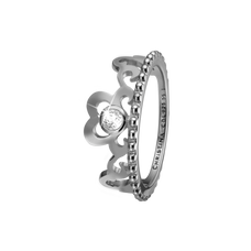 Load image into Gallery viewer, Princess Hearts Handcrafted Ring in Sterling Silver and available in Gold or a Silver Finish with Gemstones