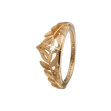Load image into Gallery viewer, Princess Leaves Handcrafted Ring in Sterling Silver and available in Gold or a Silver Finish with Gemstones