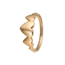 Load image into Gallery viewer, Hearts For Ever Handcrafted Ring in Sterling Silver and available in Gold or a Silver Finish with Gemstones