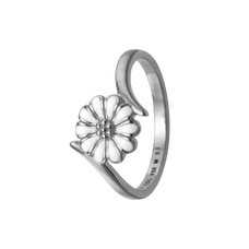 Load image into Gallery viewer, Daisy Power Handcrafted Ring in Sterling Silver and available in Gold or a Silver Finish and White 