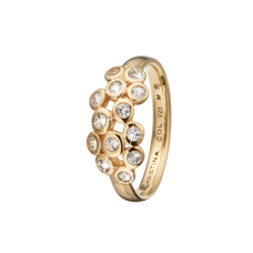 Load image into Gallery viewer, Champagne Love Handcrafted Ring in Sterling Silver and available in Gold or a Silver Finish with Gemstones