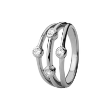 Load image into Gallery viewer, Thrown Handcrafted Ring in Sterling Silver and available in Gold or a Silver Finish with Gemstones