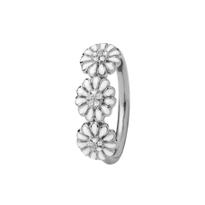 Load image into Gallery viewer, Daisy Love Handcrafted Ring in Sterling Silver and available in Gold or a Silver Finish with Gemstones