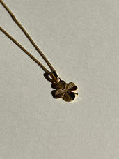 Load image into Gallery viewer, Be Lucky Pendant handcrafted in Sterling Silver and finished with an 18 Gold Plating. Choose the Pendant on its own or with a choice of two lengths of Necklaces. The Necklaces come in two adjustable sizes, a 55cm that can be adjusted down to 40cm and a 90cm that can be adjusted down to 70cm.