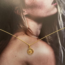 Load image into Gallery viewer, Zodiac Leo Pendant Gold 