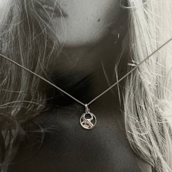Zodiac Taurus Necklace Silver 
