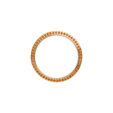 Load image into Gallery viewer, Gold, Serene Bezel, Bezel with Saphire Glass and Orange Gemstones